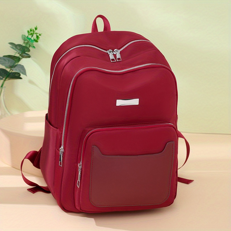 Portable Multi Pocket Backpack Nylon Material Travel Backpack