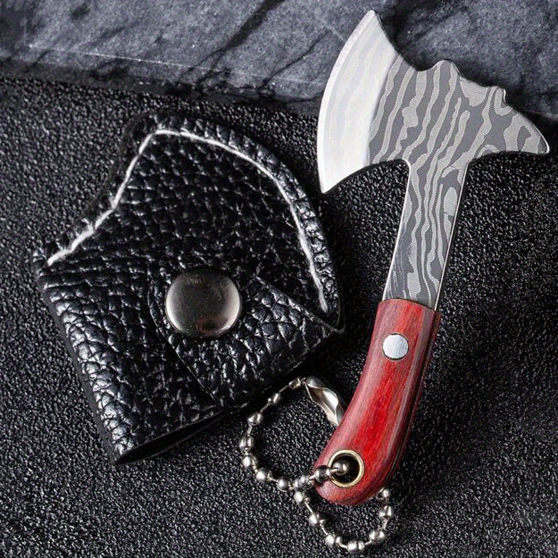 1pc Mini Axe Knife Keychain, Portable Package Opener Pocket Knife