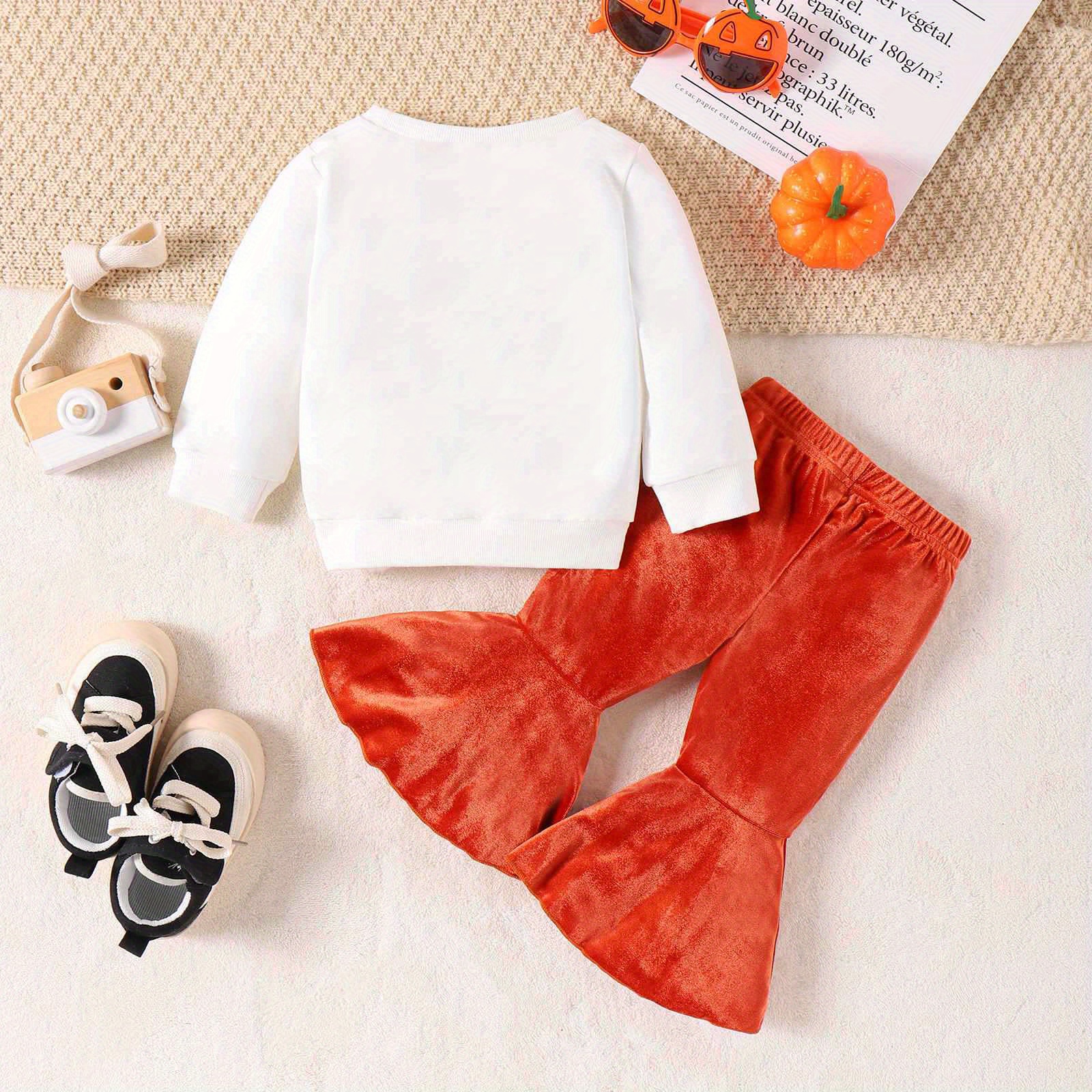 Buy Halloween Pumpkin Print Sweatshirt & Flared Leggings 1-2 Years