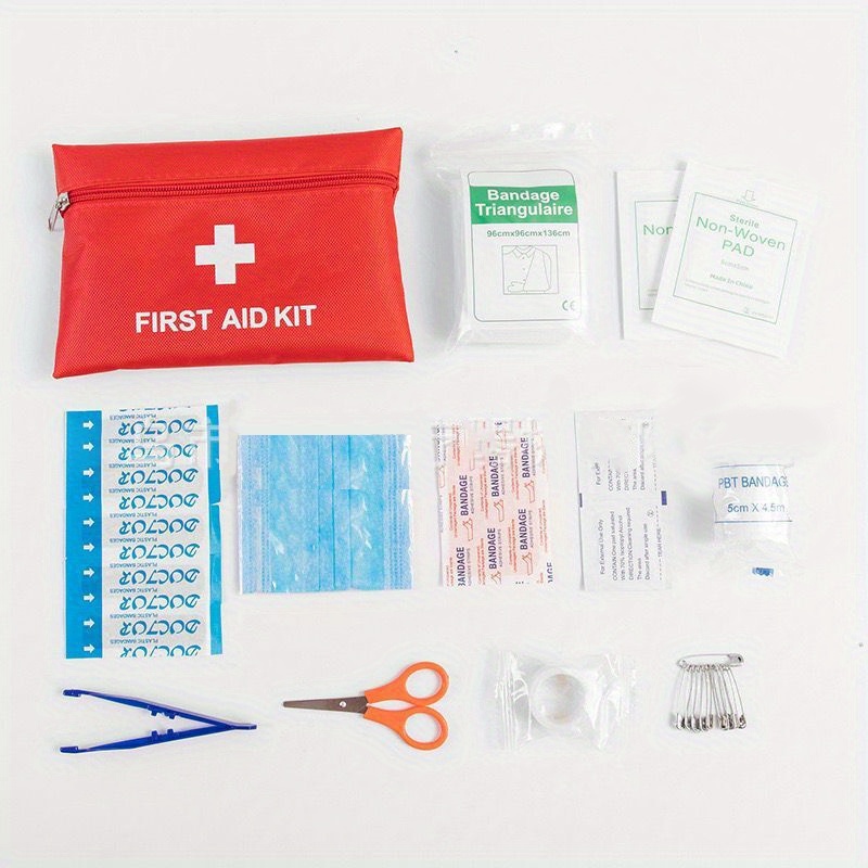 First Aid Kit, Household Portable Emergency Kit Set, Car Travel Outdoor  Mountaineering Rescue First Aid Supplies