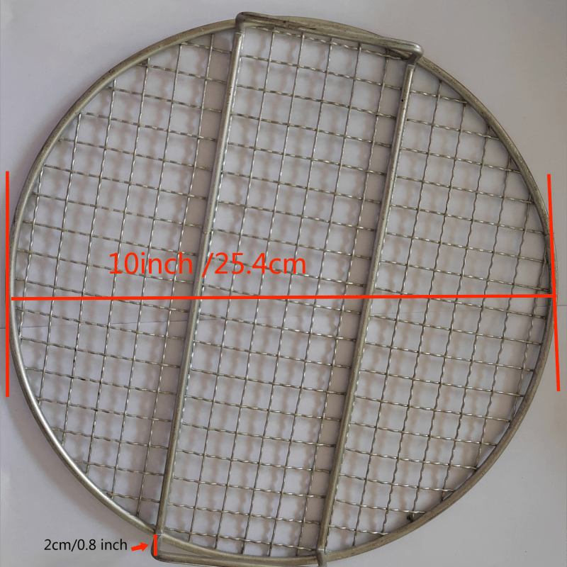 1pc 10inch Round Wire Cooling Racks Zinc Plated Steel Frame Wire