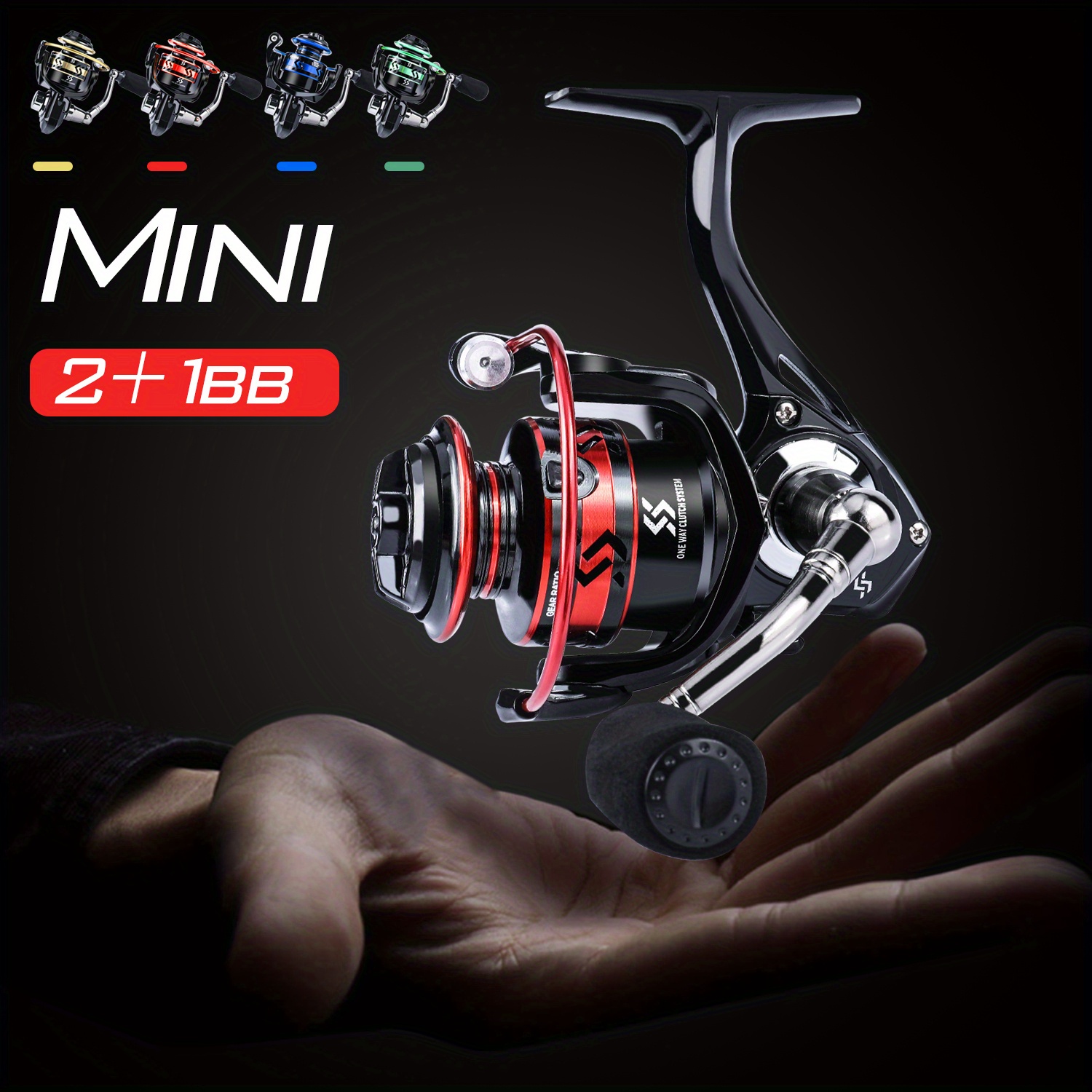 Cheap Carp Fishing Reel 11+1BB Gear Ratio 5.2:1 Ultra-lightweight for Kids  /parents Spinning Fishing Wheel