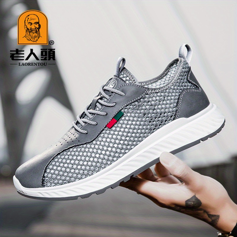 Men's Lace Sneakers Athletic Shoes Lightweight Breathable - Temu United  Kingdom