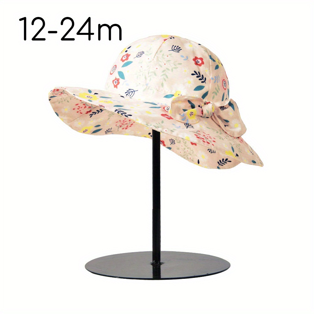 Baby Girl Sun Hat Upf 50+ Outdoor Adjustable Beach Hat Sun - Temu