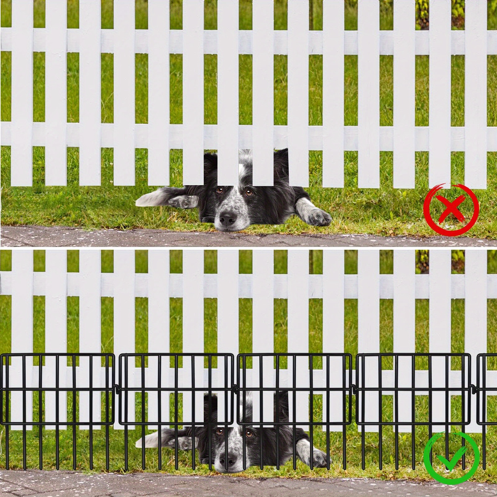 Cercado de barrera animal, sin excavación Decorativa, alambre de defensa a  prueba de herrumbre para perros o conejos, cercado de jardín - China Jardín  de la cercado, el Panel de la cercada