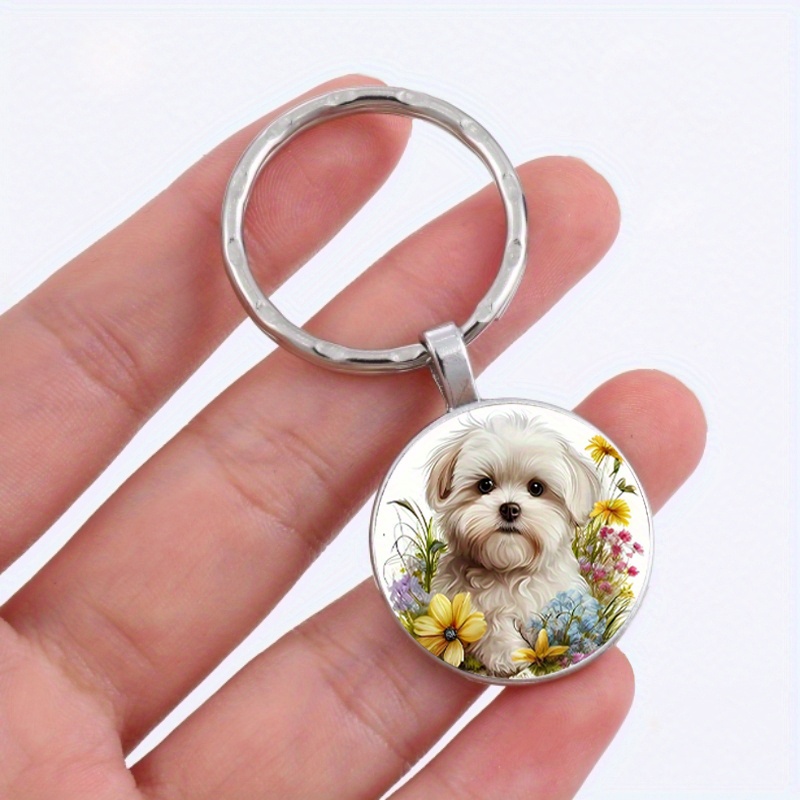 Acrylique Chien Porte Clef Cute Chien Mignon Anneau Mousqueton Porte Clé  Idee Cadeau Femmes Filles[u416] - Cdiscount Bagagerie - Maroquinerie