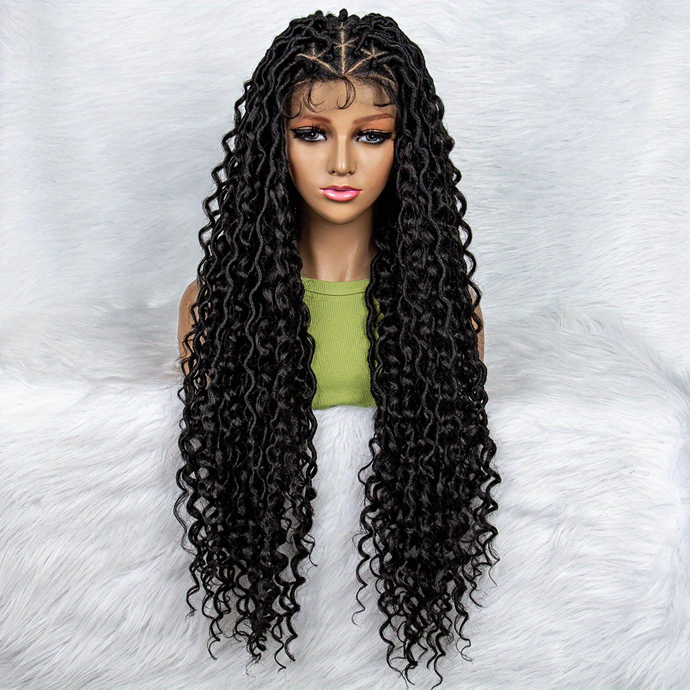 34 Full Lace Front Box Braided Wigs for Black Women Braided Wig