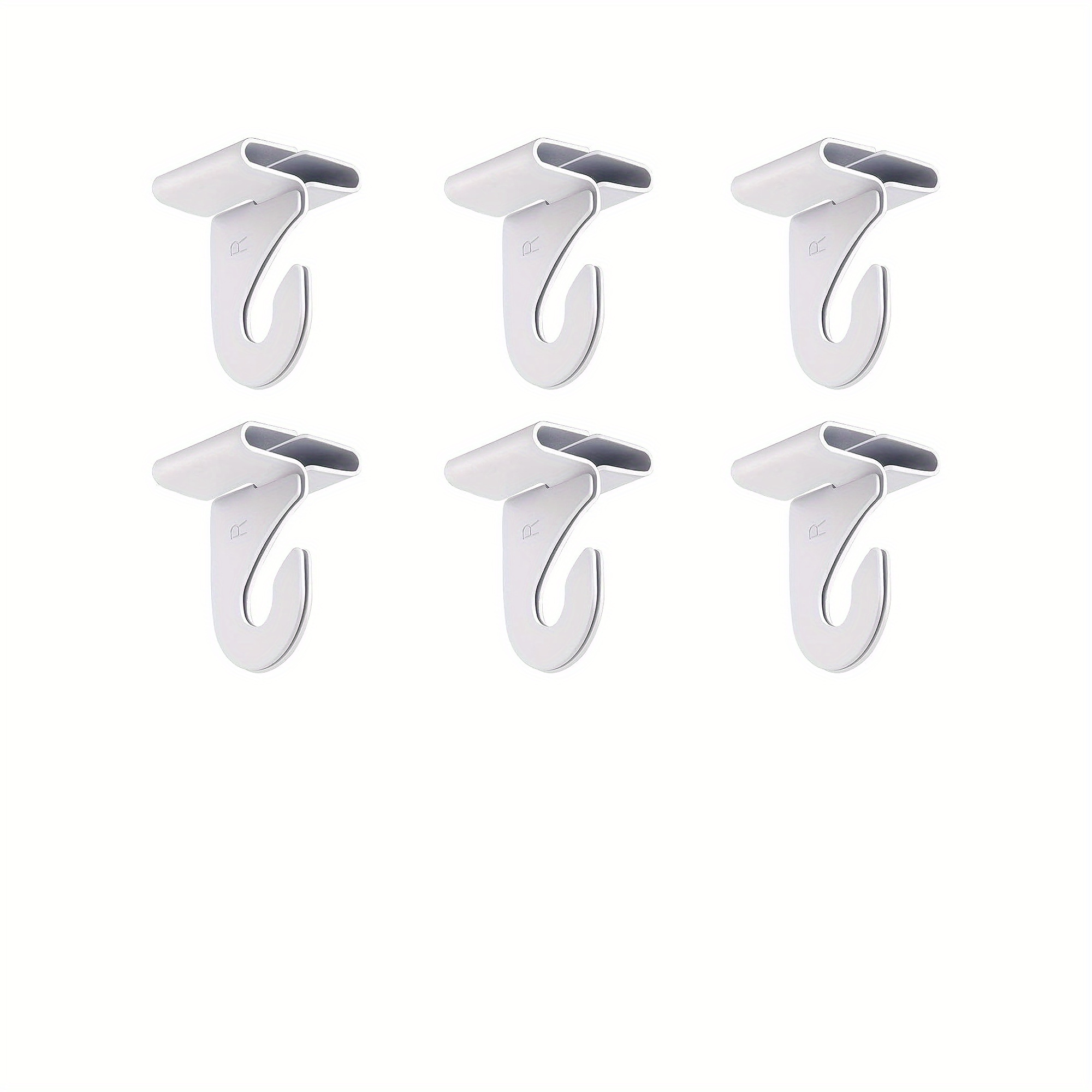 6 Pairs Drop Ceiling Hanging Hook, White Heavy Duty Ceiling Hook, Metal  T-Bar Hooks, Suspended Ceiling Tile Hook, Ceiling Clips For Home Classroom