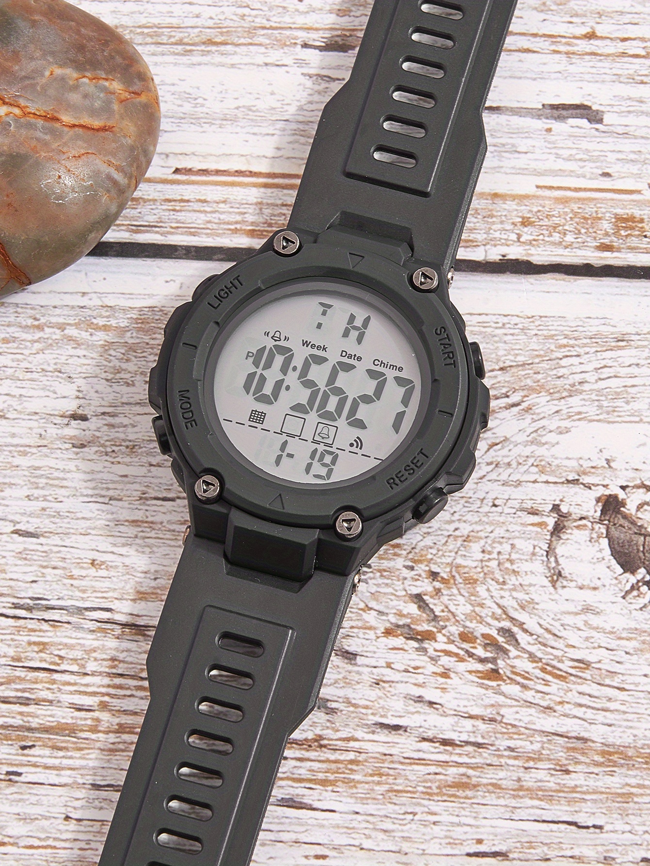 Reloj Deportivo Hombres, Reloj Electrónico Estudiantil Multifuncional  Resistente Agua Alarma Luminosa, Elección Ideal Regalos, Alta Calidad  Asequible