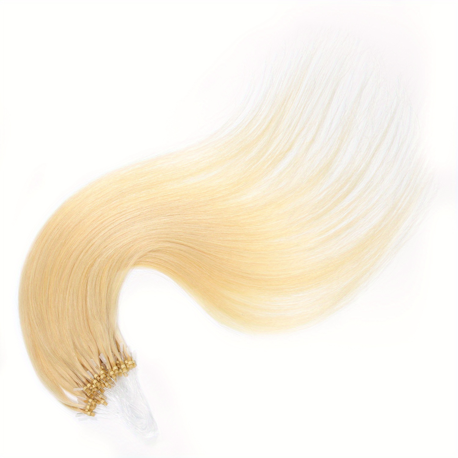 Human Hair Microlink Hair Extensions Microbead Human Hair - Temu