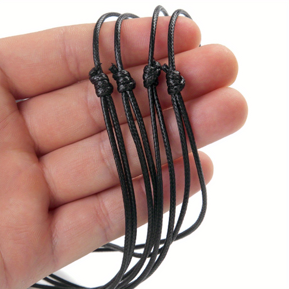 Thick Adjustable Necklace Rope black Pu Leather Chain For - Temu