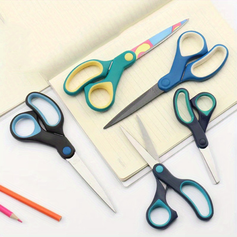 Kids School Scissors: Small Safety Scissors Pointed Tip, Soft Handle Right  Left Handed Use, Student Scissors For Craft, Classroom, Child, Toddler,  Assorted Colors - Temu