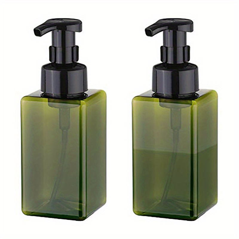 2pcs Foaming Soap Dispenser 450ml Square Pump Bottle B