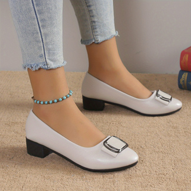 Light grey hot sale chunky heels