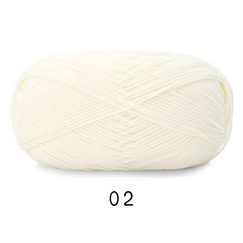 White 60% Wool & Po Blend Yarn, 100G/3, 5Oz. Soft Sport Type Yarn Suitable  For Children's, Women's, Men's Clothing Knitting, Crochet Thread - Yahoo  Shopping