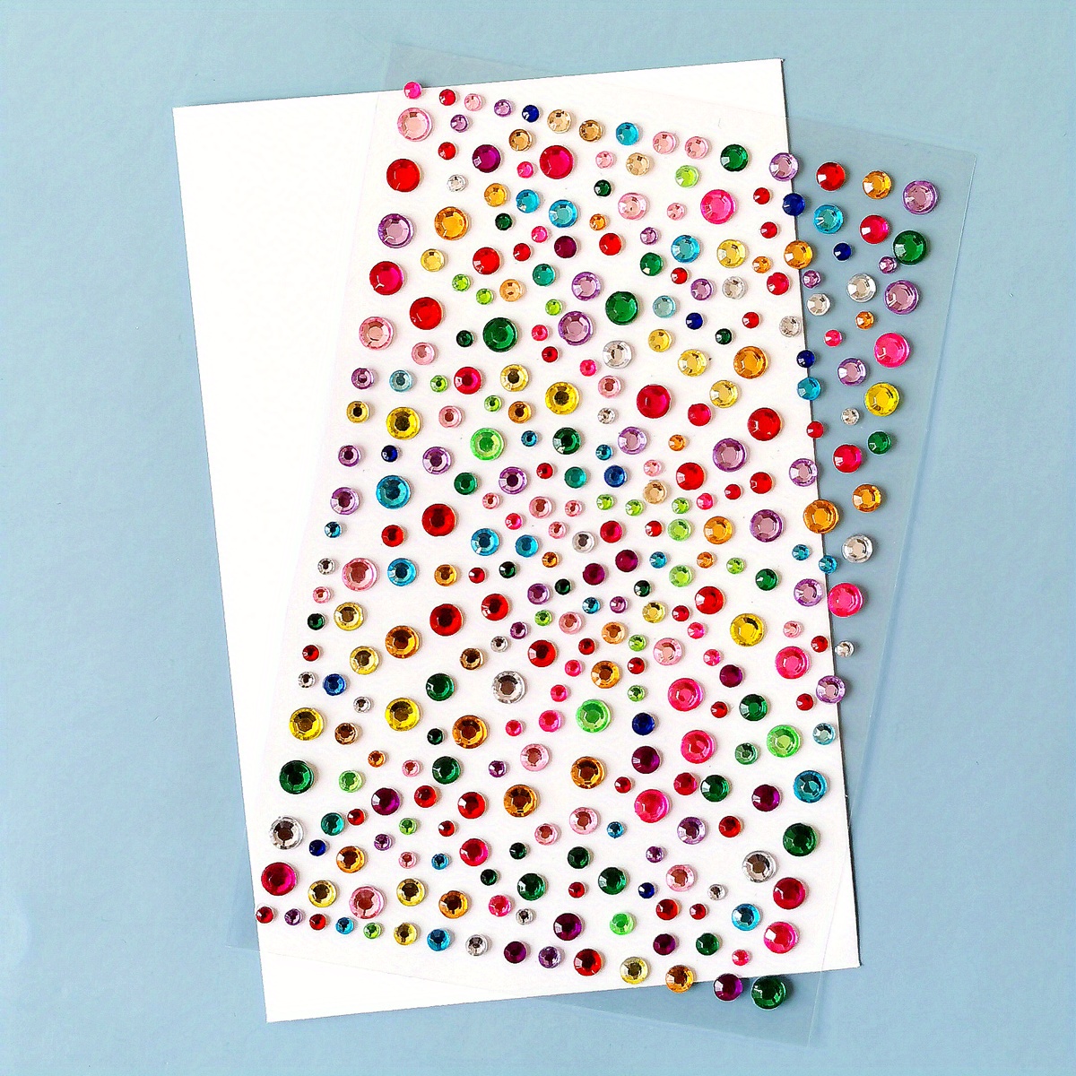 Colorful Round Dot Rhinestone Stickers Gem Stickers Self - Temu