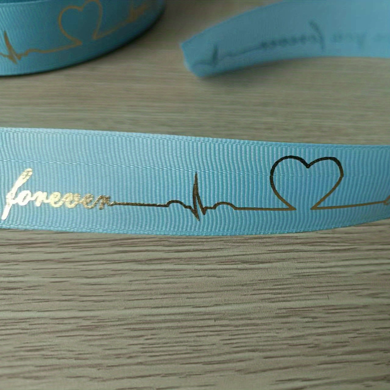 Thread Tape Printed Word Tape Heart Style Bronzing Ribbon Flower