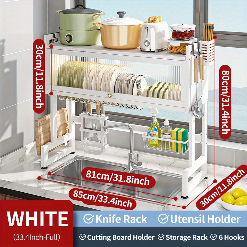 Over Sink Dish Rack - Kitchen Accessories Storage Organizer - Top Kitchen  Gadget