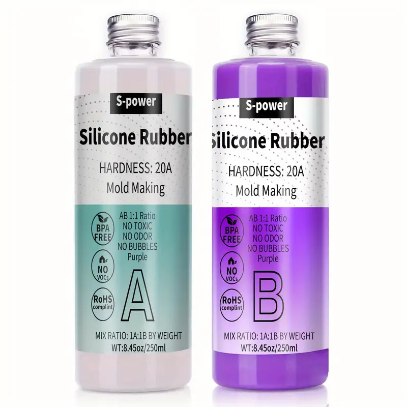 20a Liquid Silicone Rubber (purple) Food Grade Molds Making Kit