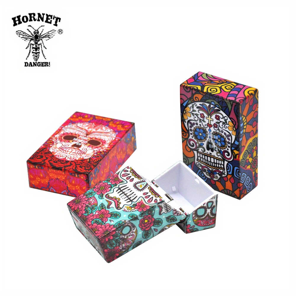 Cigarette Box Creative Skull Acrylic Cigarette Case 20 - Temu