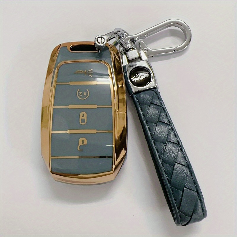 Key Fob Cover With Lanyard Key Chain For 2019-2022 For For 1500 2500 3500  4500 5500 3/4/5/6 Buttons Smart Remote Control - Temu