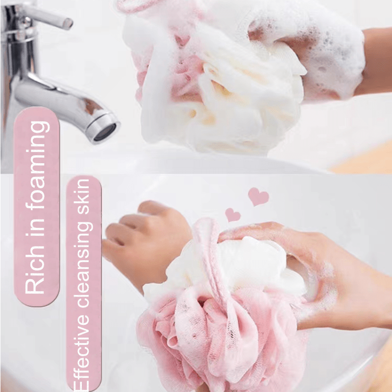 Bath Bath Flower Soft Shower Wash Mesh Foaming Sponge for Body