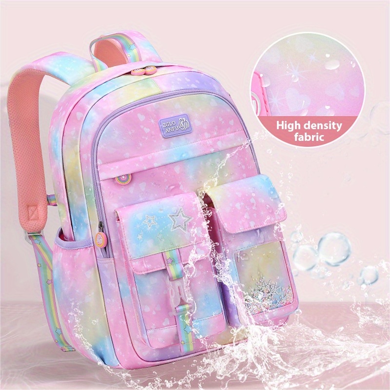 School Bag Girls Cute Spine Protection School Backpack - Temu