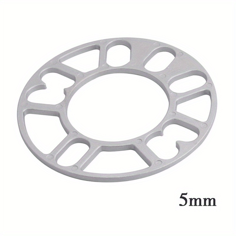 TEMU 4pcs Universal Car Aluminum 3mm 5mm 8mm 10mm Wheel Spacer Shims Plate 4 5 Stud For 4x100 4x114.3 5x100 5x108 5x114.3 5x120 Modification Wheel Et
