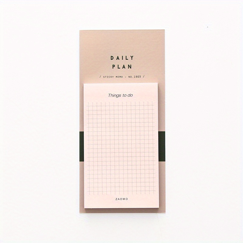 50-Sheet Tearable Sticky Week Monthly Planner Pad