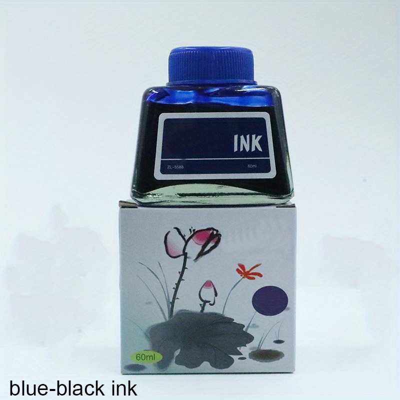 Ink Four Colors Black Blue Red Blue Black Pen Ink For - Temu