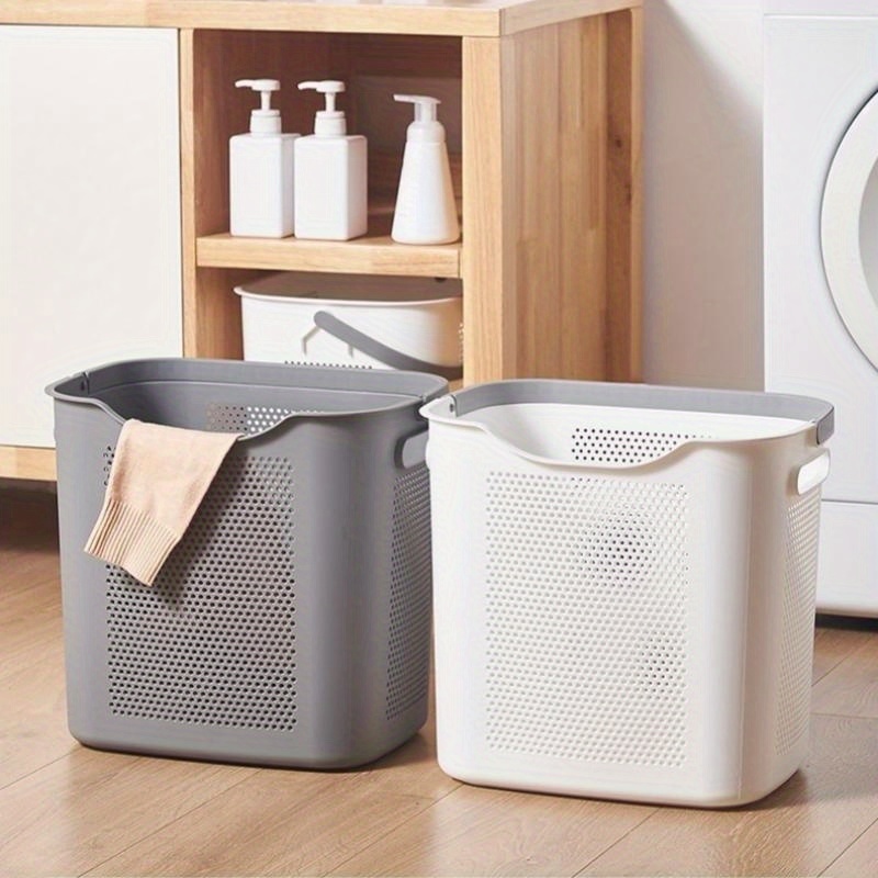 1pc Large Foldable Mesh Laundry Basket, Multi-functional Storage Basket For  Dirty Clothes In Bathroom Or Toilet