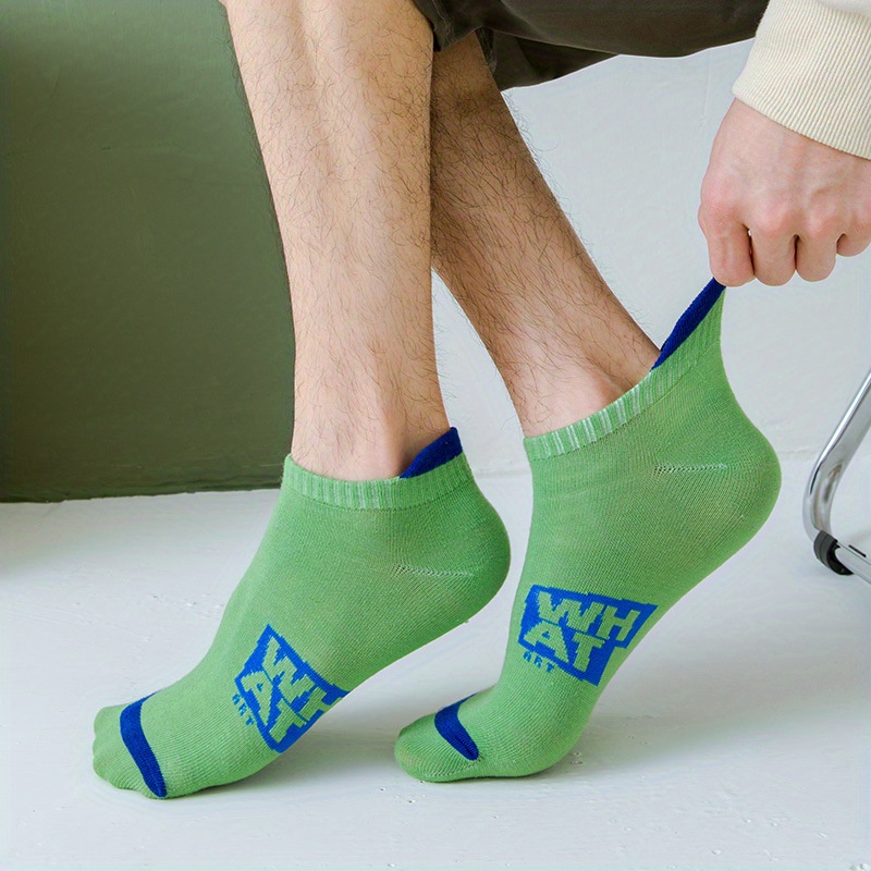5 pares de calcetines deportivos informales para hombres, Ideal para  baloncesto, con corte bajo de tobillo, cómodos y transpirables, que  absorben el s