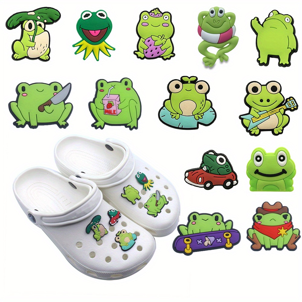 frog crocs  Shoe Charms for Frog and Mushroom/for Money/for Bad
