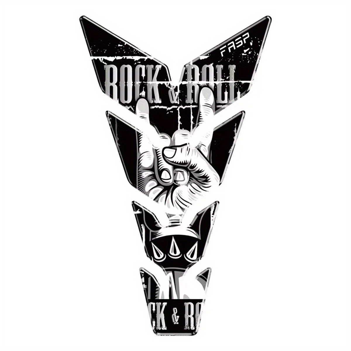 3D Motorcycle Demon Skull Tank Pad Sticker Universal Fit