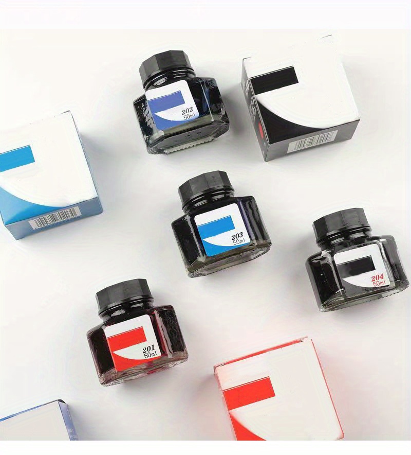 Ink Bottle Black Blue Red Blue Black Non block Pen Fountain Temu
