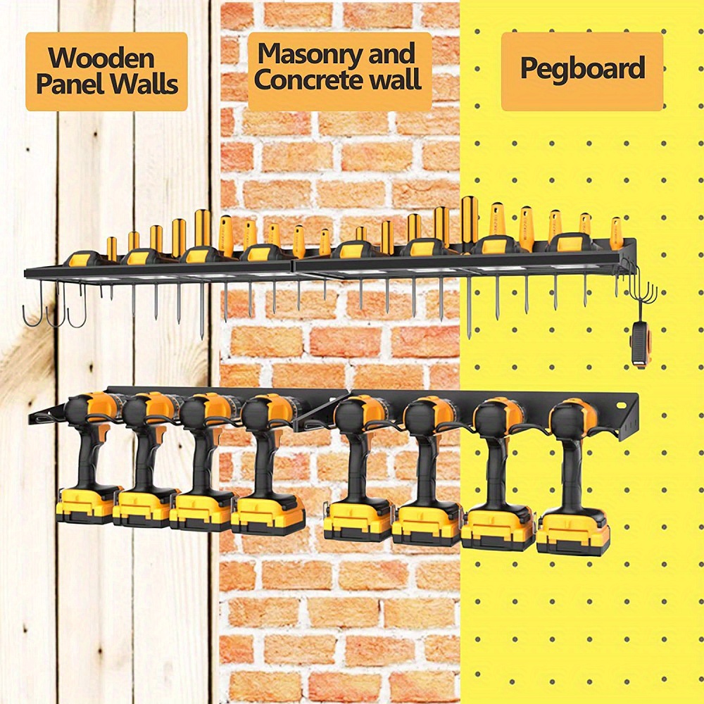 Wall Mounted Metal Power Tool Storage Rack Charging Drill Temu Australia