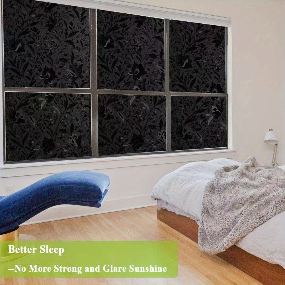 Static Cling Blackout Window Film Privacy Frosted Room Temu United