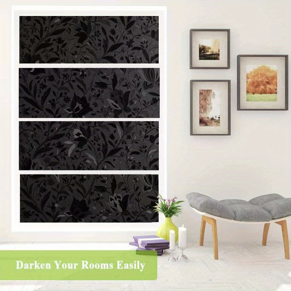 Static Cling Blackout Window Film Privacy Frosted Room Temu United
