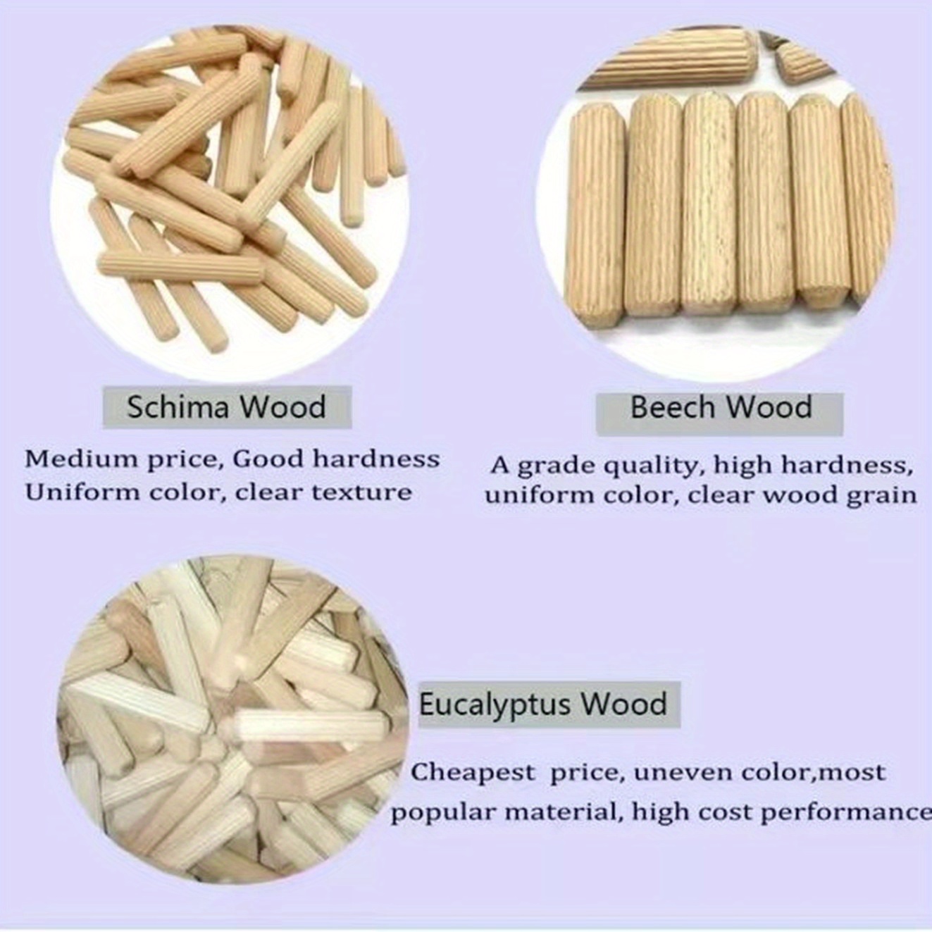 WOOD DOWELS BEECH HARDWOOD