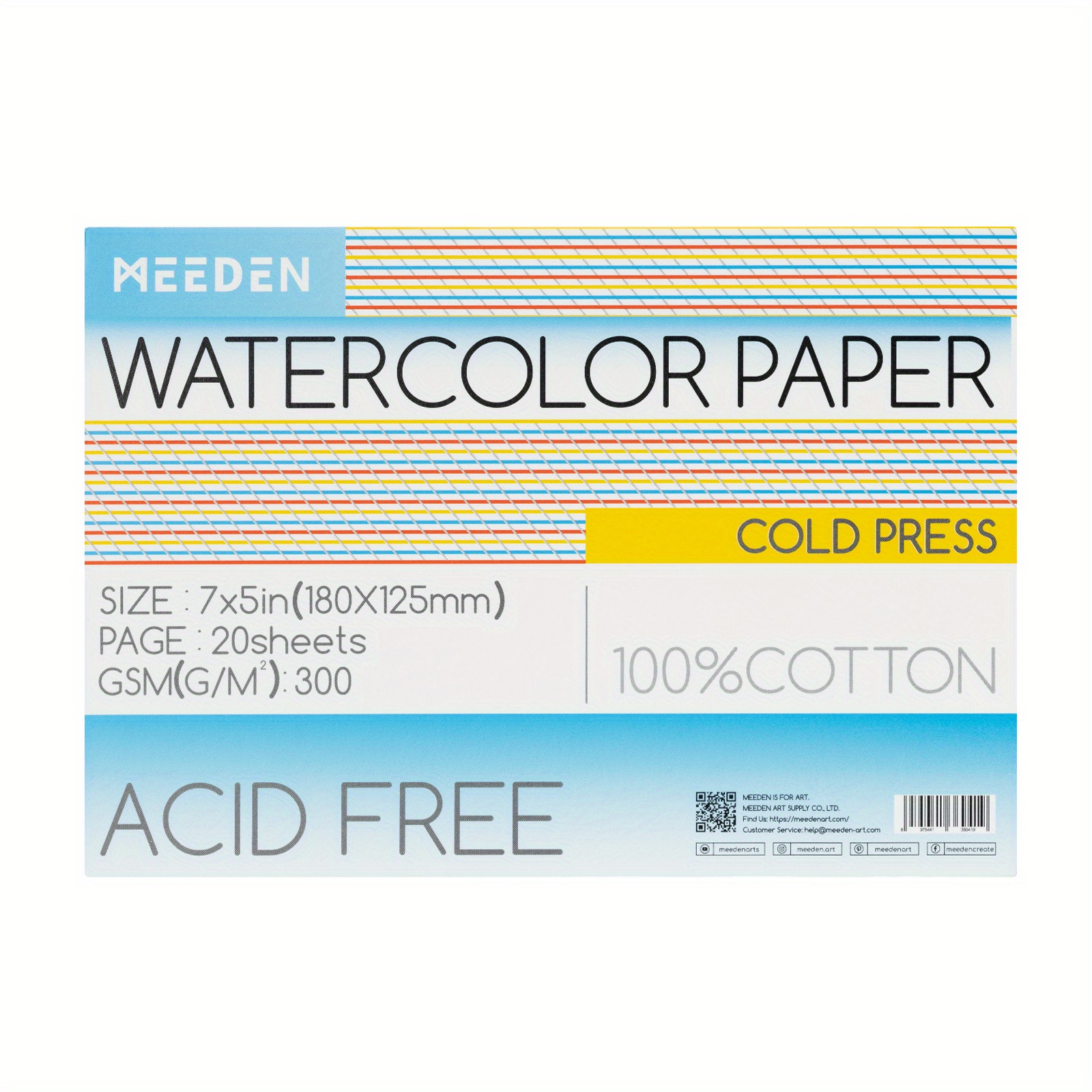 Meeden Watercolor Paper Pad, Cold Press Acid-free Watercolor Pad For  Watercolor Painting, Art Paper Art Paper, Mixed Media ( /300gsm), Art  Supplies For Drawing - Temu Germany