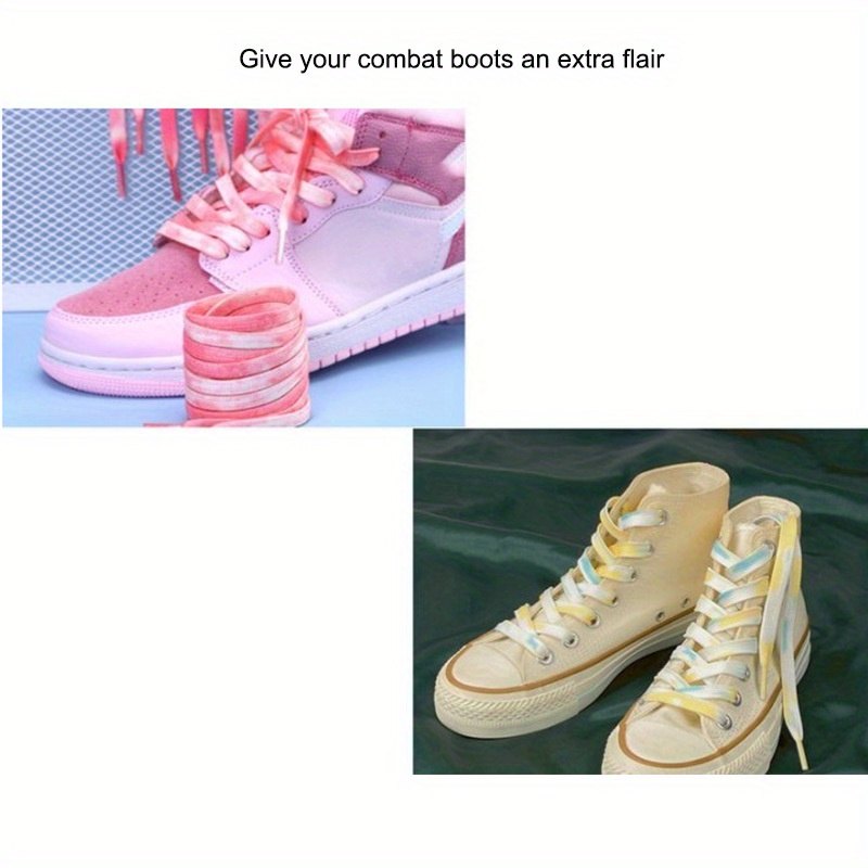 20 Pares de Cordones Planos Tejidos Zapatos de Colores Cordones de Repuesto  para Zapatillas de Deporte Zapatos Deportivos Botas Skate 120 cm 20 Colores  : : Moda