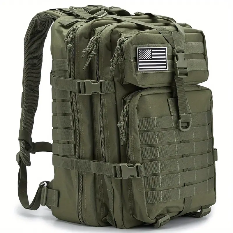 QT&QY 45L Military Tactical Backpacks for Men Camping Hiking Trekking Daypack Bug Out Bag Lage Molle 3 Day Assault Pack
