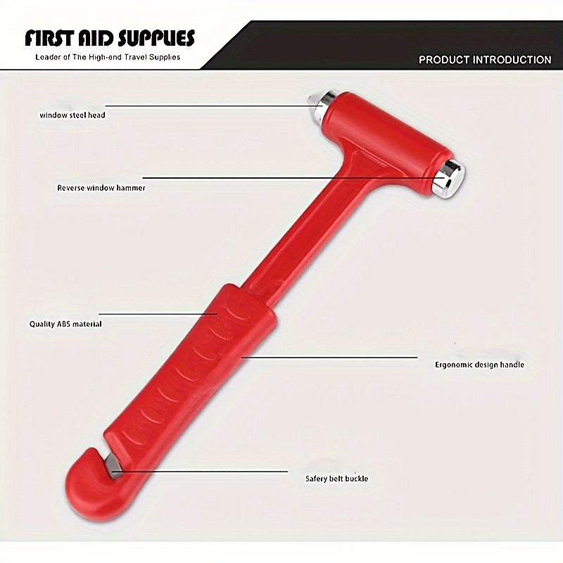 Car Safety Hammer, 2in1 Notfall-Fluchthilfe Mit Fensterbrecher Und  Gurtschneider, Fluchthammer, Sicherheits-Notfall-Fluchthilfe Für Die  Familie - Temu Germany