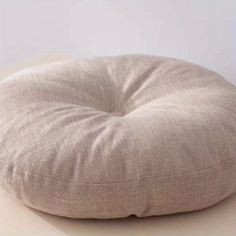 New Cotton Linen Fabric Floor Cushion Home Futon Tatami Mat Large Round  Cushion Thickened Soft Square Office Chair Cushion - AliExpress