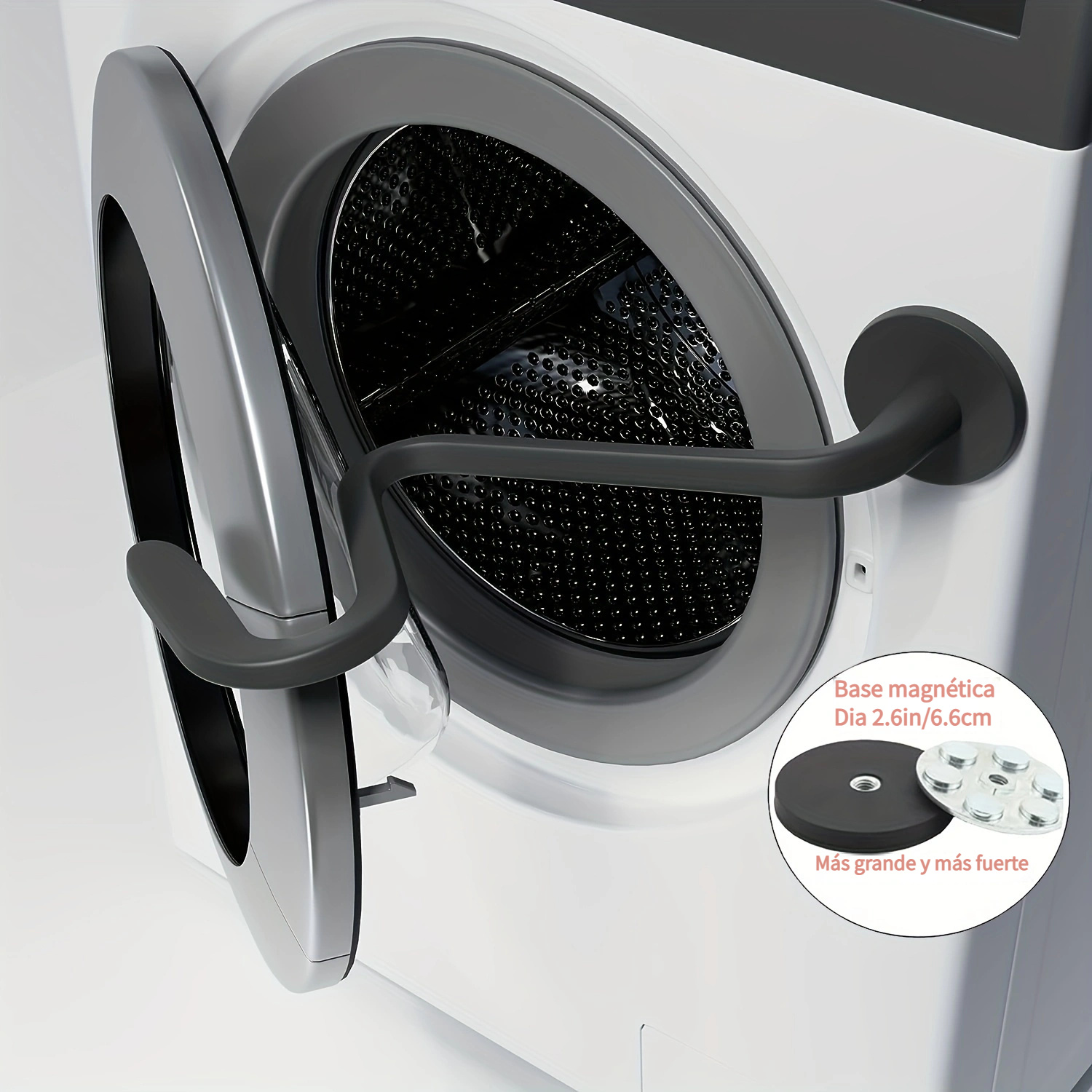 Accesorio para puerta de lavadora, soporte de puerta de lavadora de carga  frontal mantiene la puerta abierta para mantener la lavadora seca y limpia