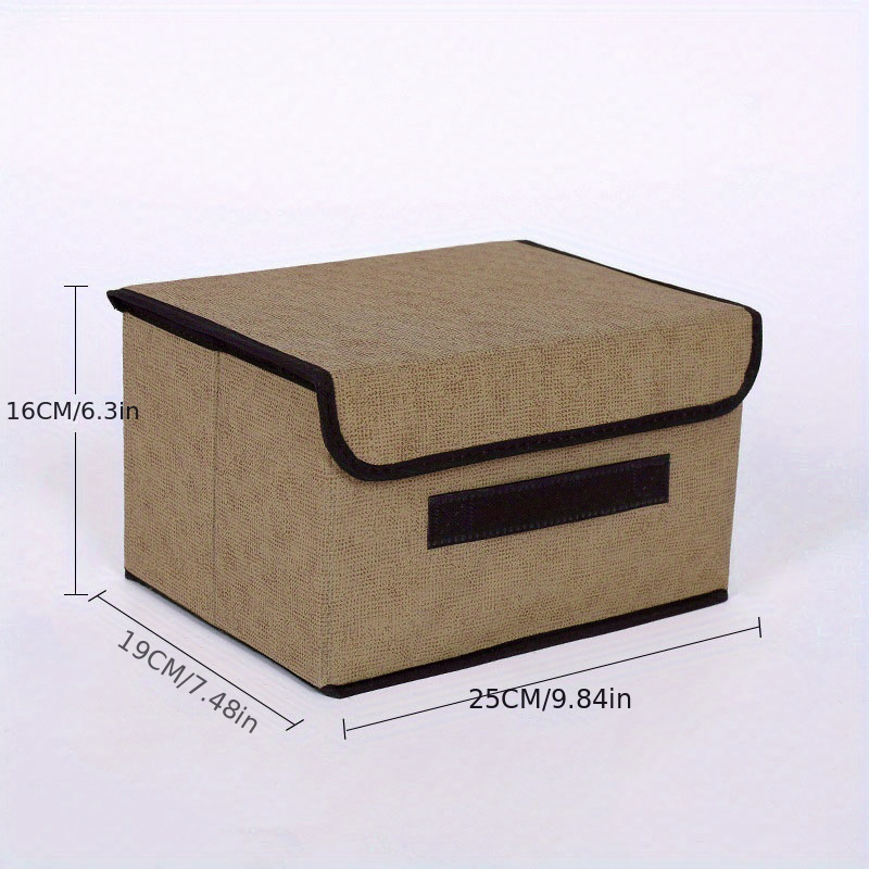 Foldable Cloth Storage Box with Cover Dust-proof Multipurpose