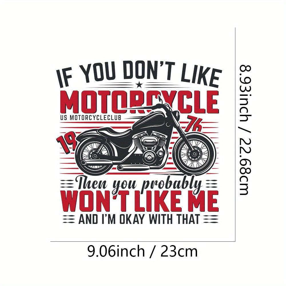 Retro Motorcycle American Flag Hamlet English Printing Pattern Patches,  Ironing Hot Patch Clothing Accessories Vinyl Patch For Men's Jacket - Temu