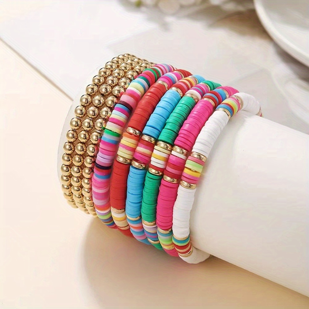 Y2K Colourful Beaded Bracelet