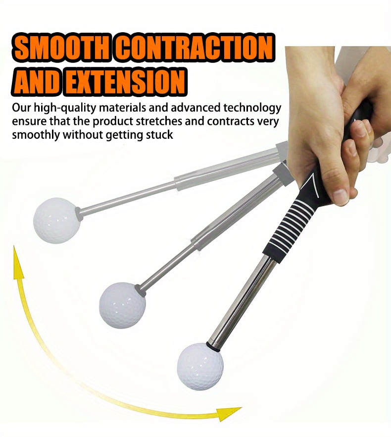 Golf Telescopic Swing Practice Device Golf Swing Trainer Temu