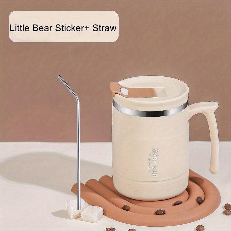 Cute Bear Mug Double Stainless Temu Insulated - Steel Travel walled